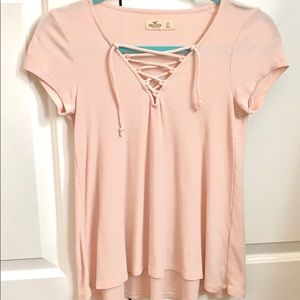 Hollister Lace-up Slim T-Shirt